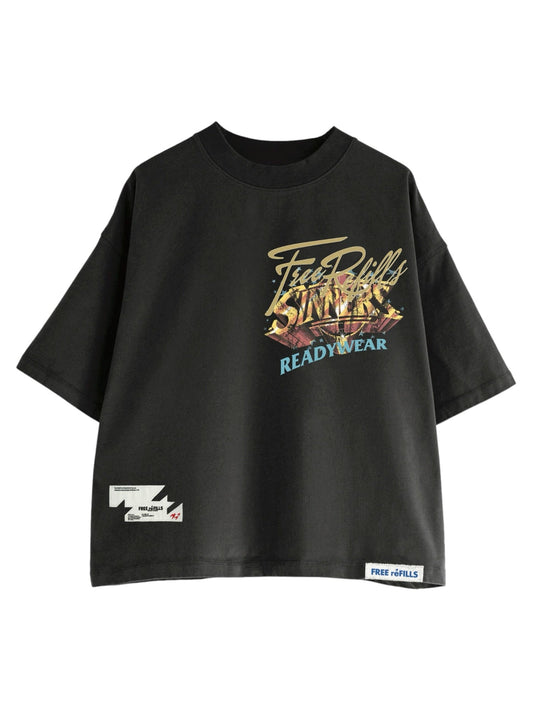 Probus Free Refills FR-HOLIDAY26-010 Sinners Tee Black Free Refills FR-HOLIDAY26-010 Sinners Tee Black BLACK