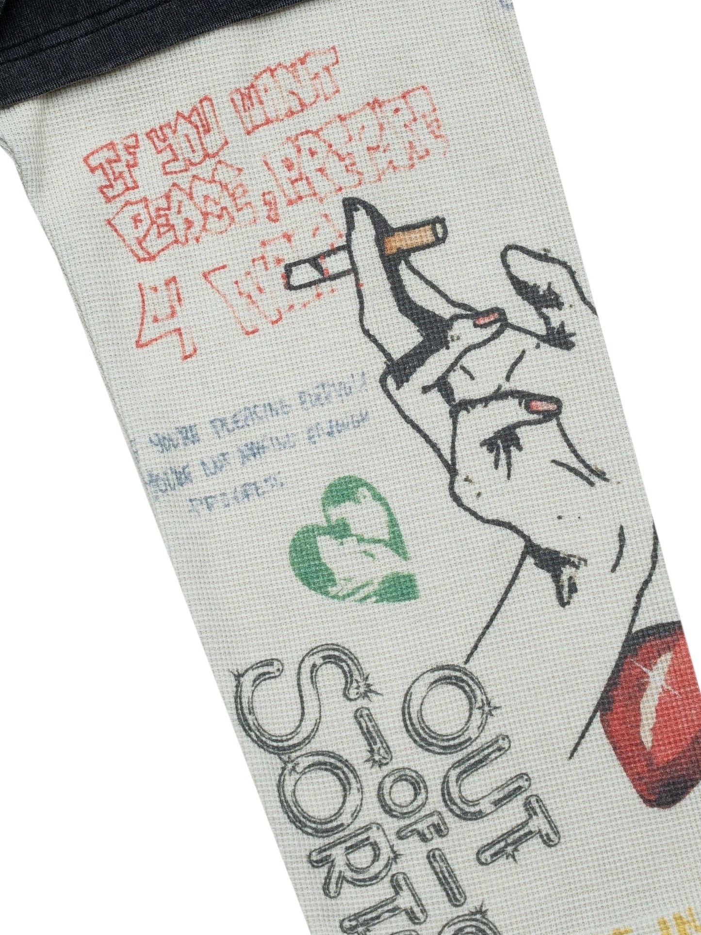 Free Refills Graffiti Thermal L/S Tee (FR-H25-051) Black