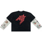Free Refills Graffiti Thermal L/S Tee (FR-H25-051) Black