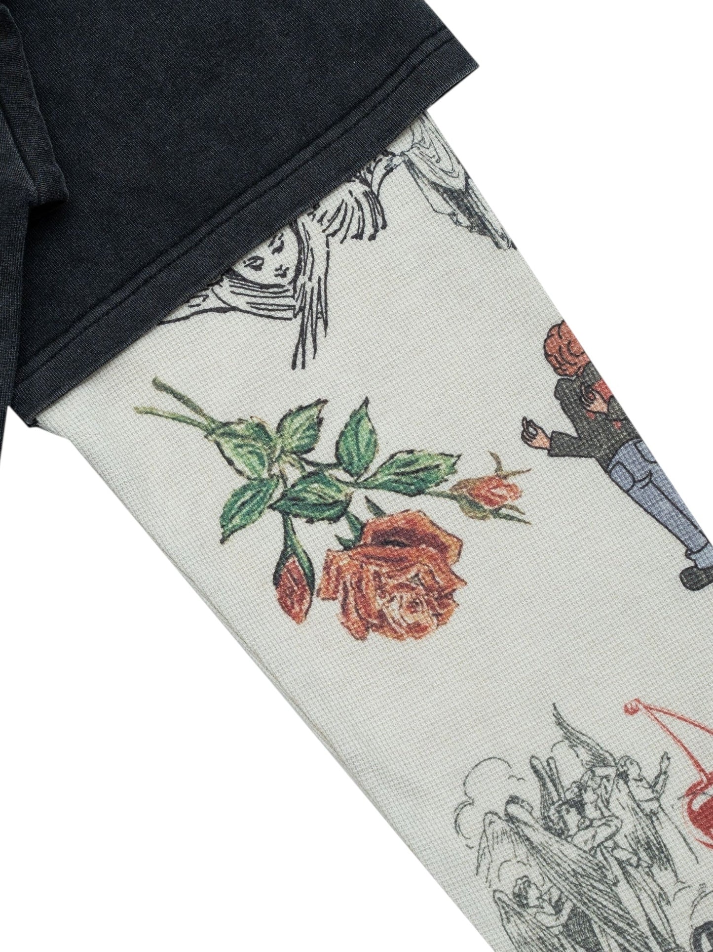 Free Refills Graffiti Thermal L/S Tee (FR-H25-051) Black