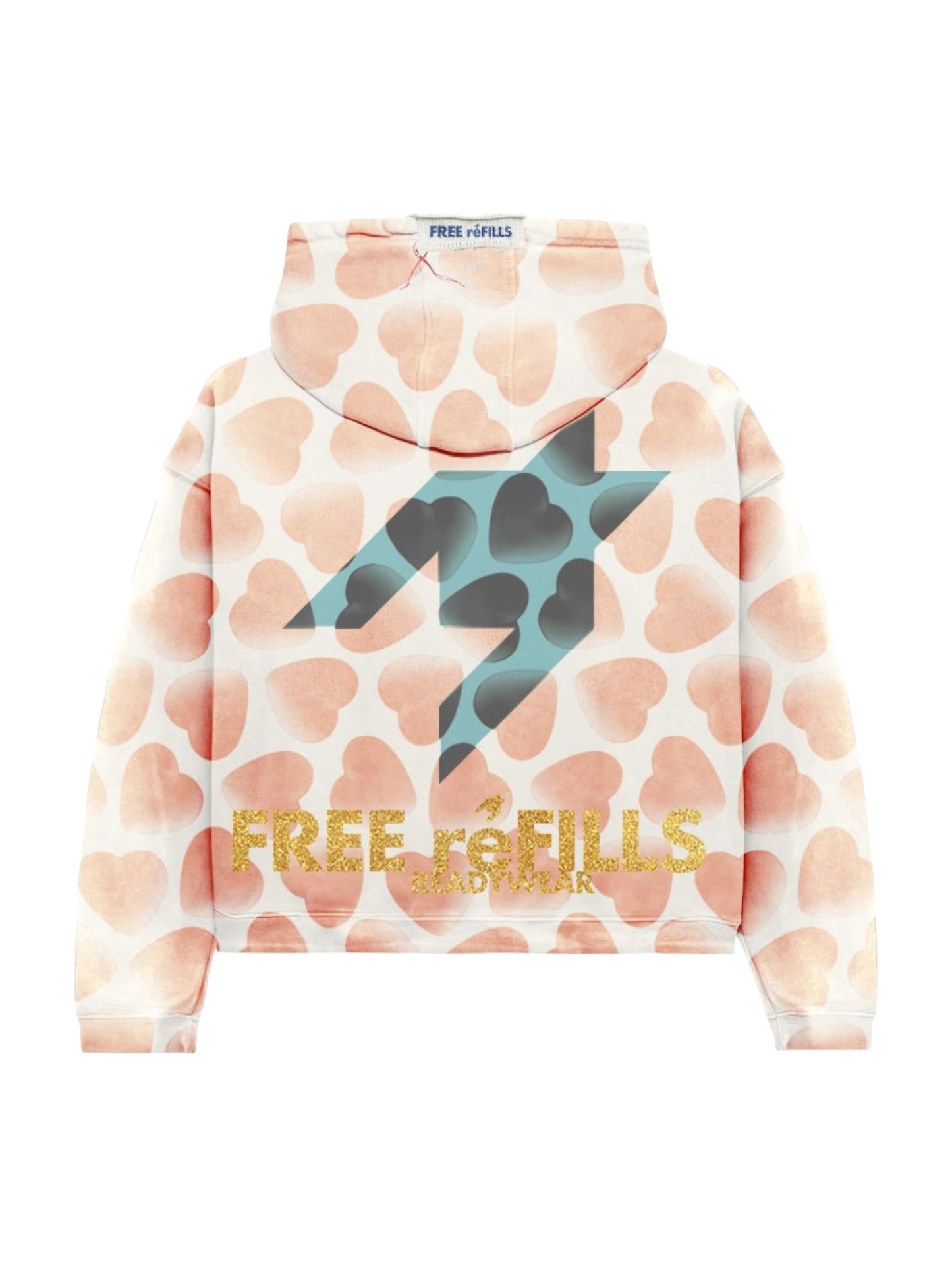 Free Refills Hearts Hoodie (FR-S26-003) Off White