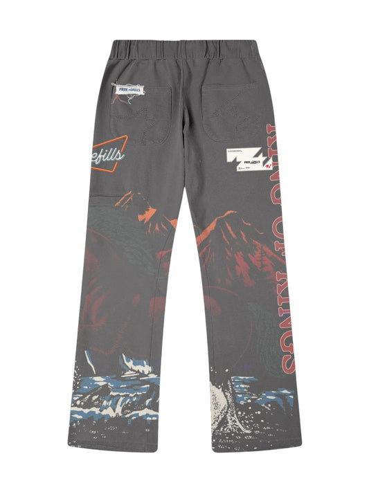 Free Refills Kings Flares (FR-S26-040) Vtg Grey