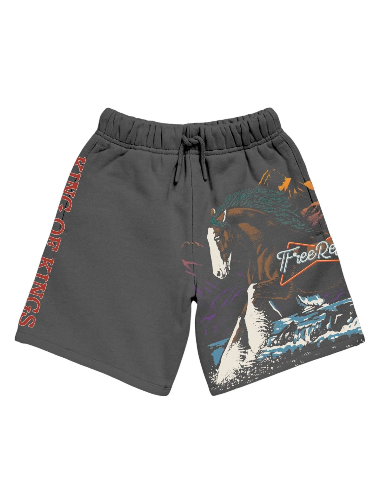 Free Refills Kings Shorts (FR-S26-038) Vtg Grey