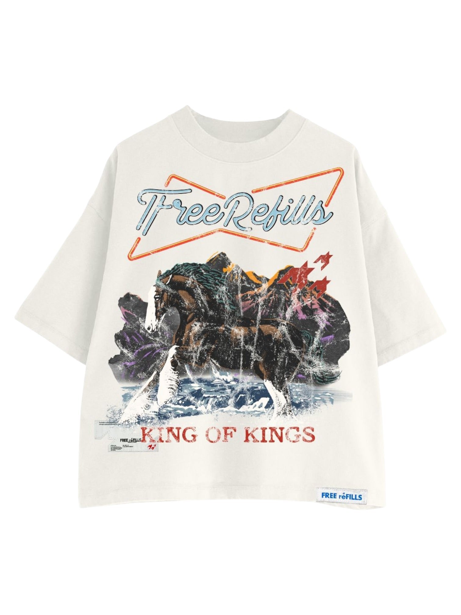 Free Refills Kings Tee (FR-S26-033) Off White