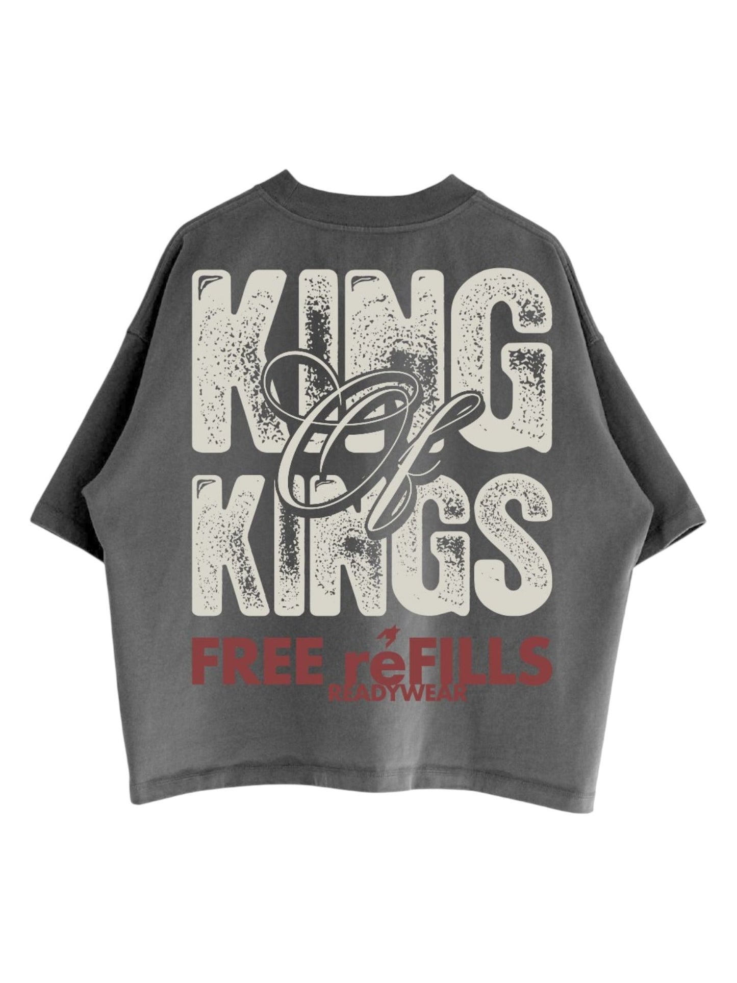 Free Refills Kings Tee (FR-S26-034) Vtg Grey