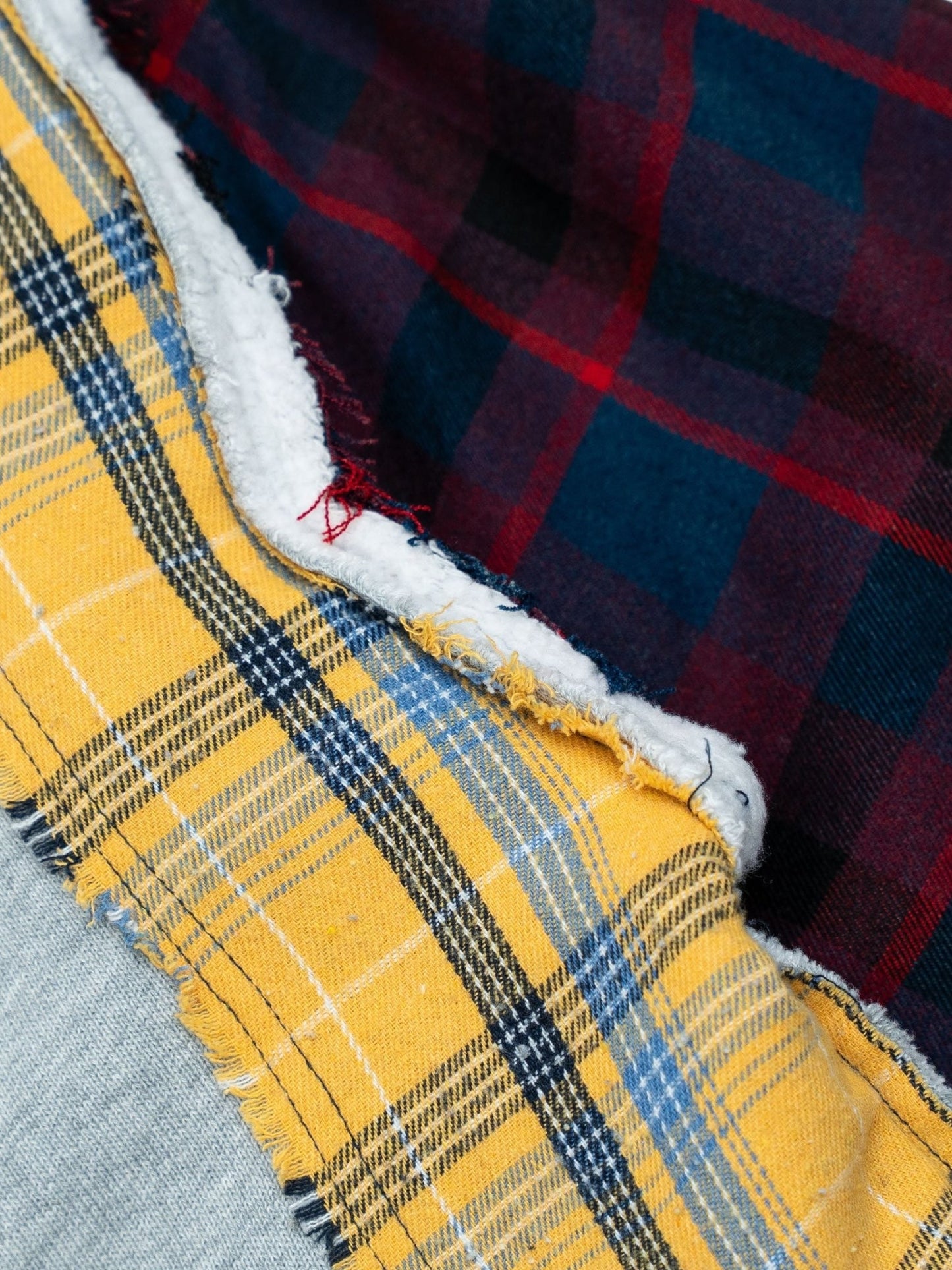 Free Refills Milti Flannel Hoodie (FR-H25-037) Grey