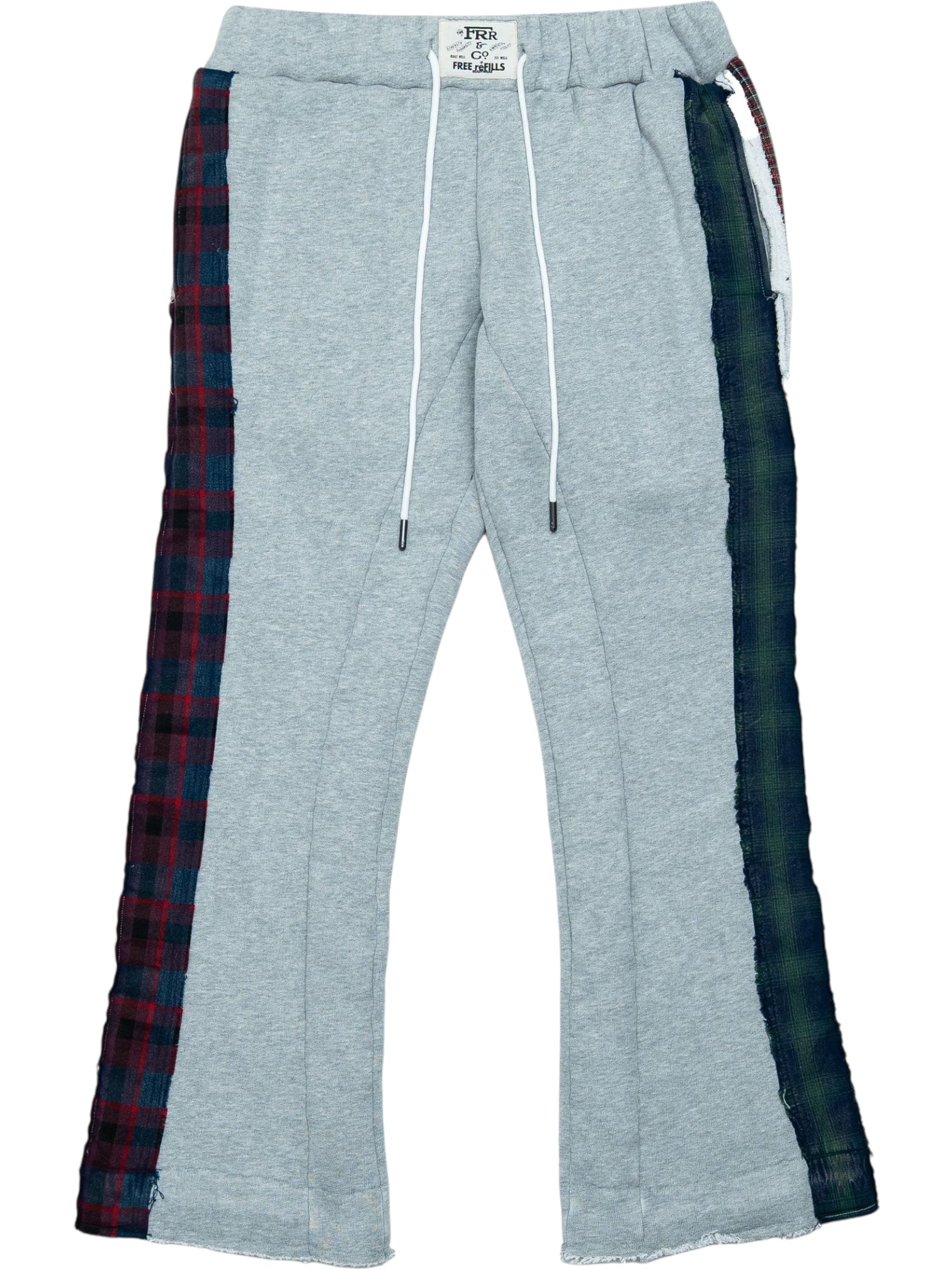 Free Refills Multi Flannel Flare Sweatpants(FR-H25-039) Grey