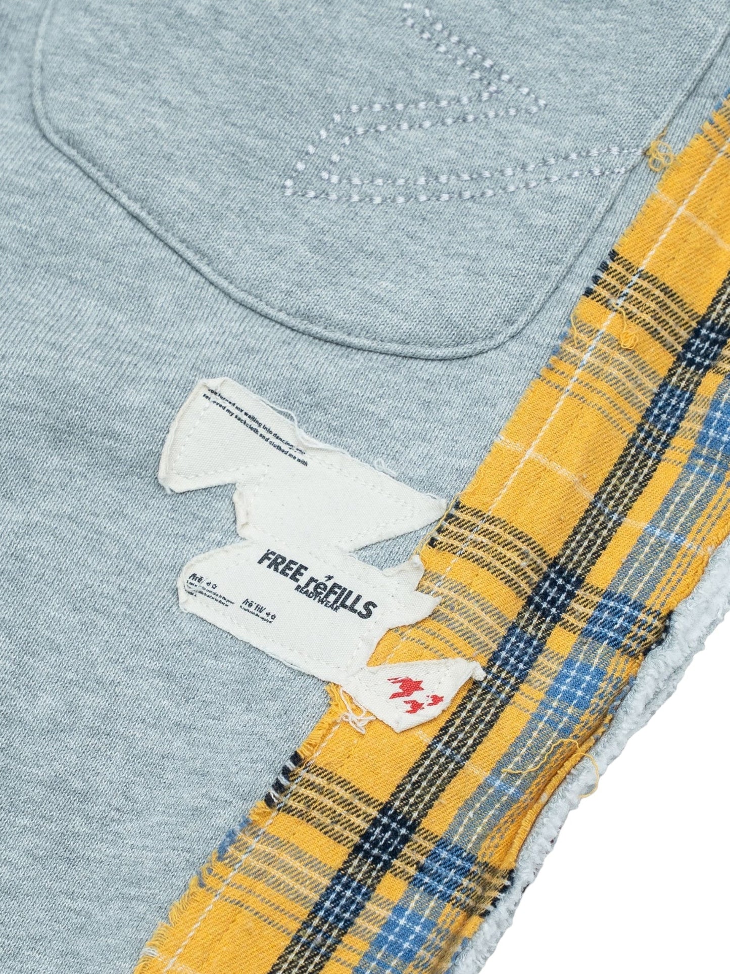 Free Refills Multi Flannel Flare Sweatpants(FR-H25-039) Grey