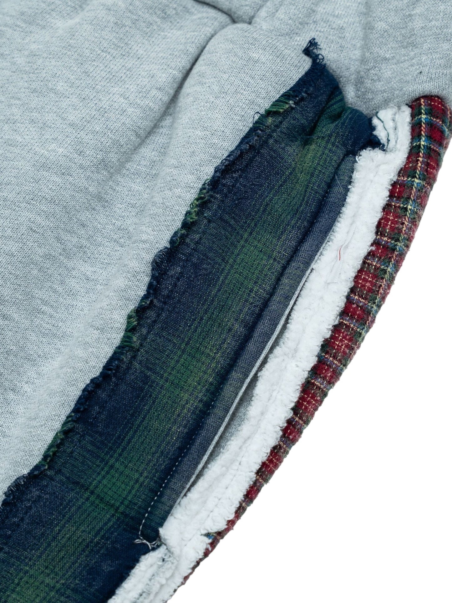 Free Refills Multi Flannel Flare Sweatpants(FR-H25-039) Grey