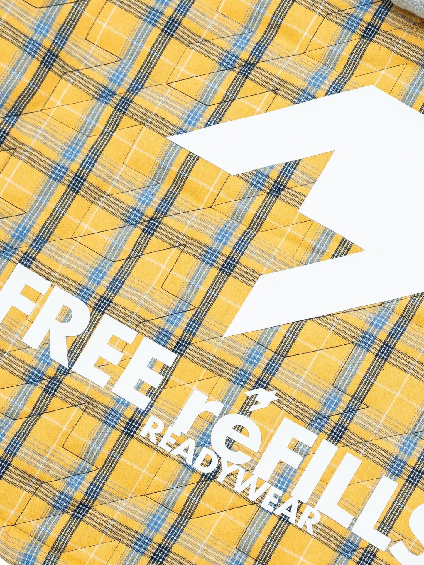 Free Refills Quilted Flannel Zip Jacket (FR-H25-041) Yellow