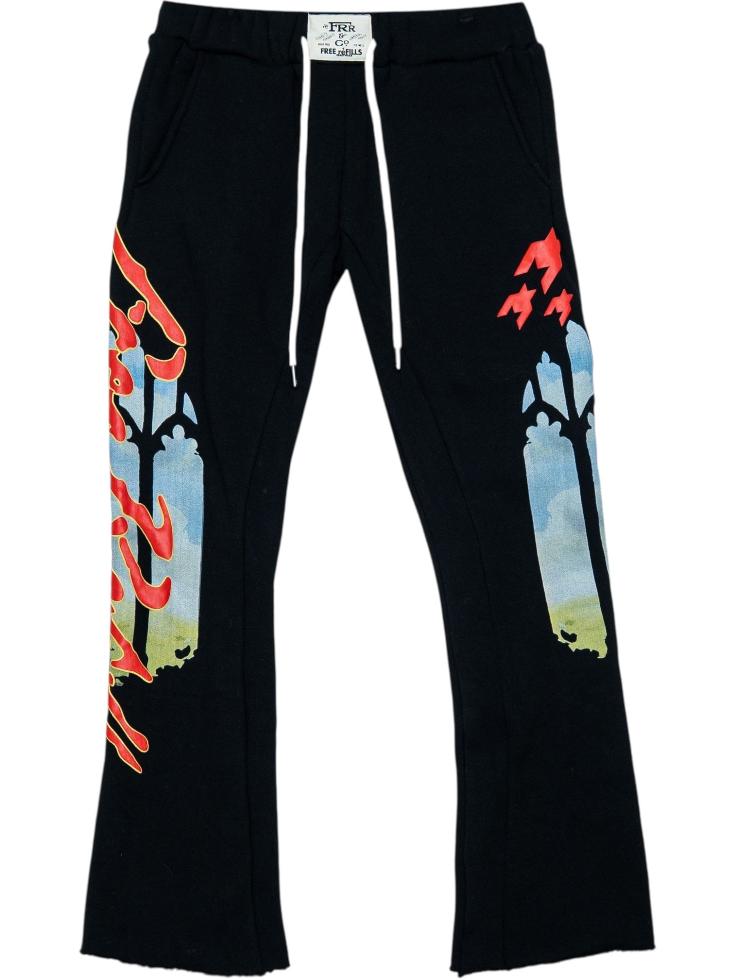 Free Refills Rehab Flare Sweatpants (FR-H25-055) Black