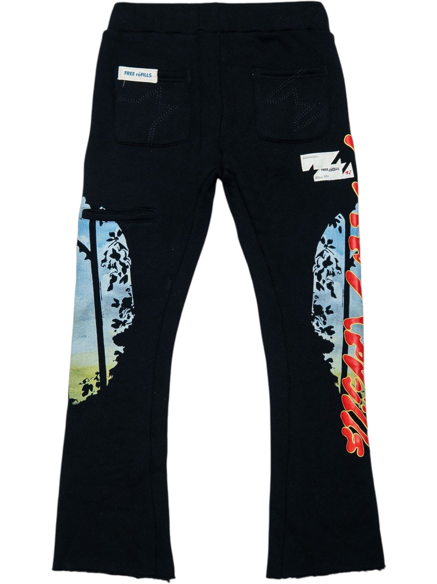 Free Refills Rehab Flare Sweatpants (FR-H25-055) Black