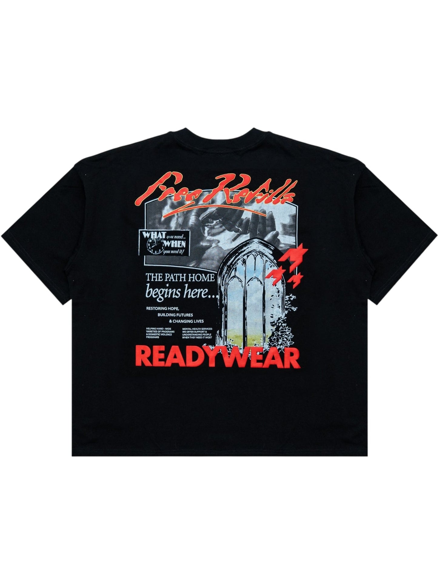 Free Refills Rehab Tee (FR-H25-008) Black