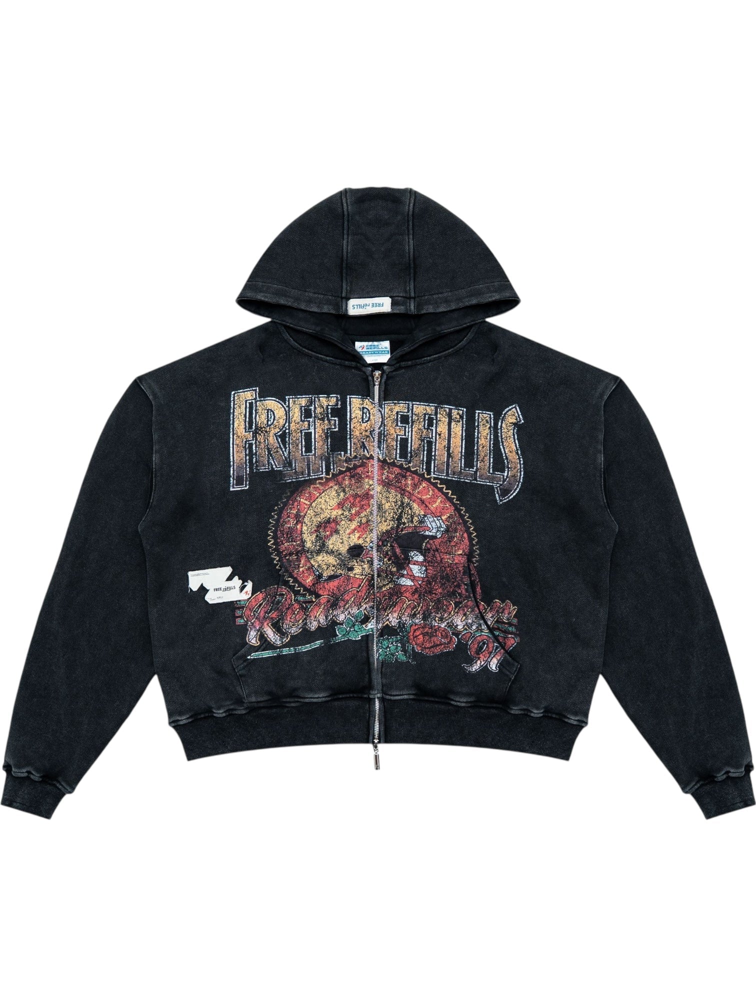 Free Refills Rose Bowl Hoodie(FR-H25-032) Vtg Black