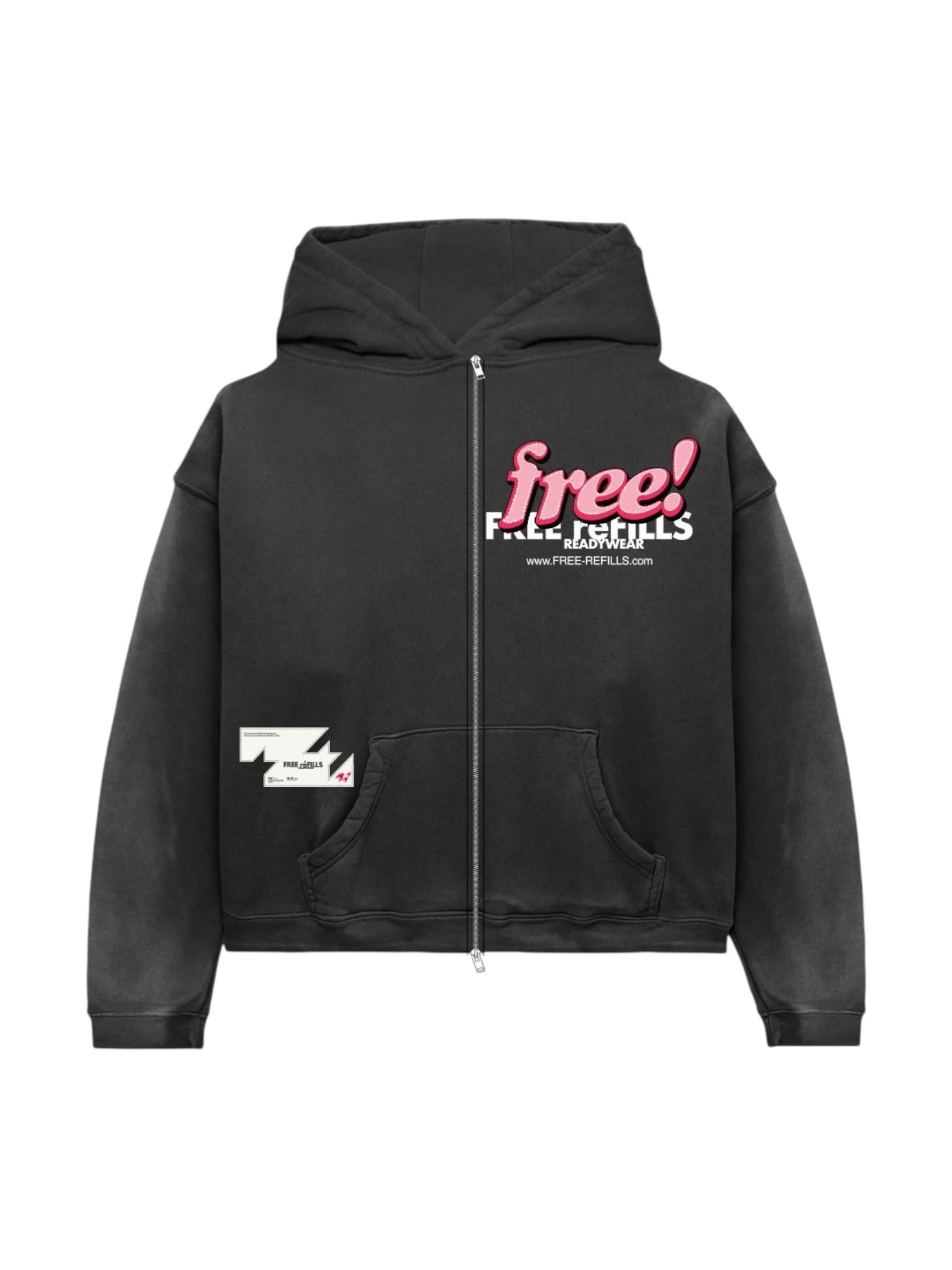 Free Refills Tabloid  Hoodie (FR-S26-20) Black