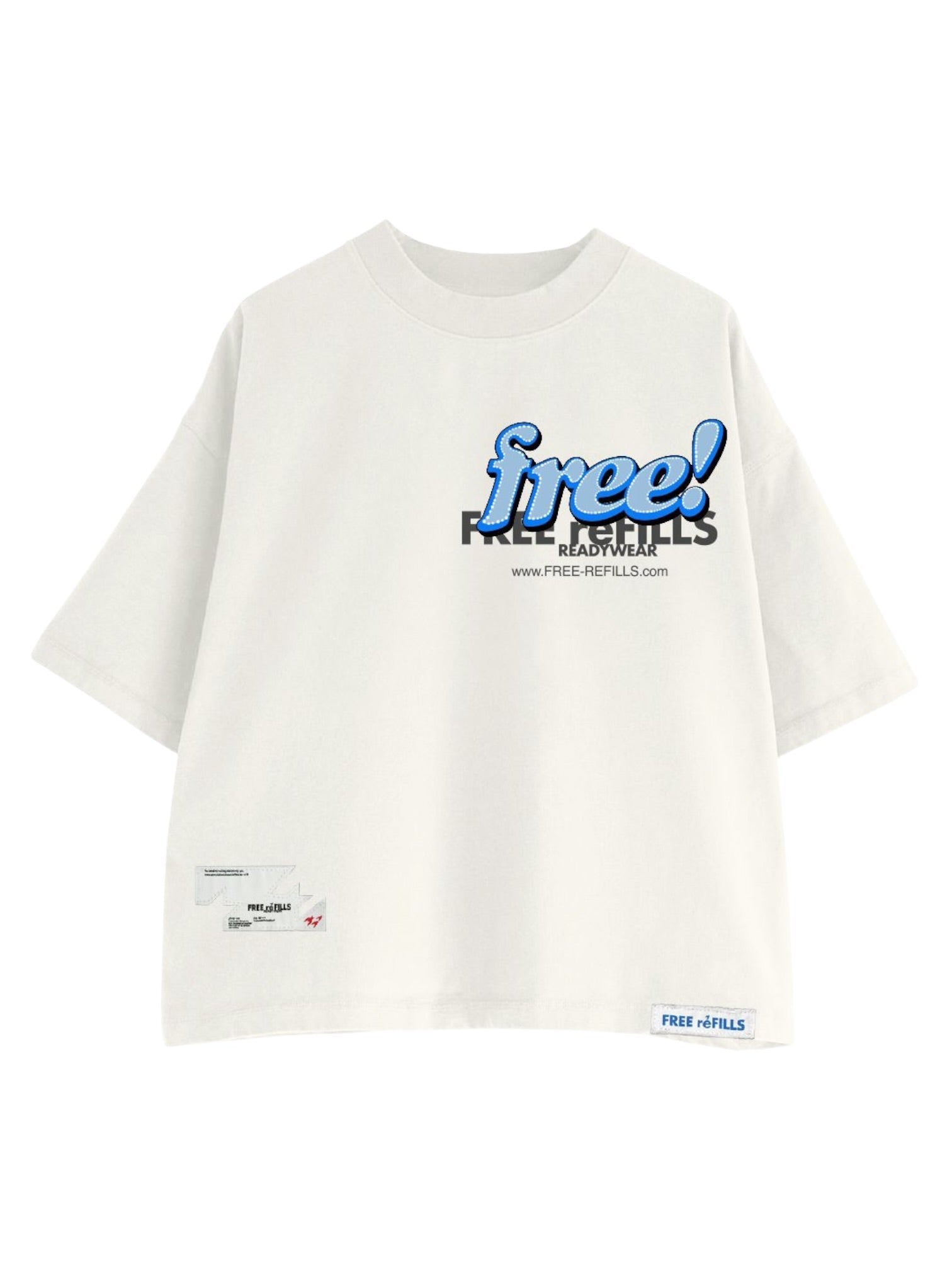 Free Refills Tabloid Tee (FR-S26-017) Off White