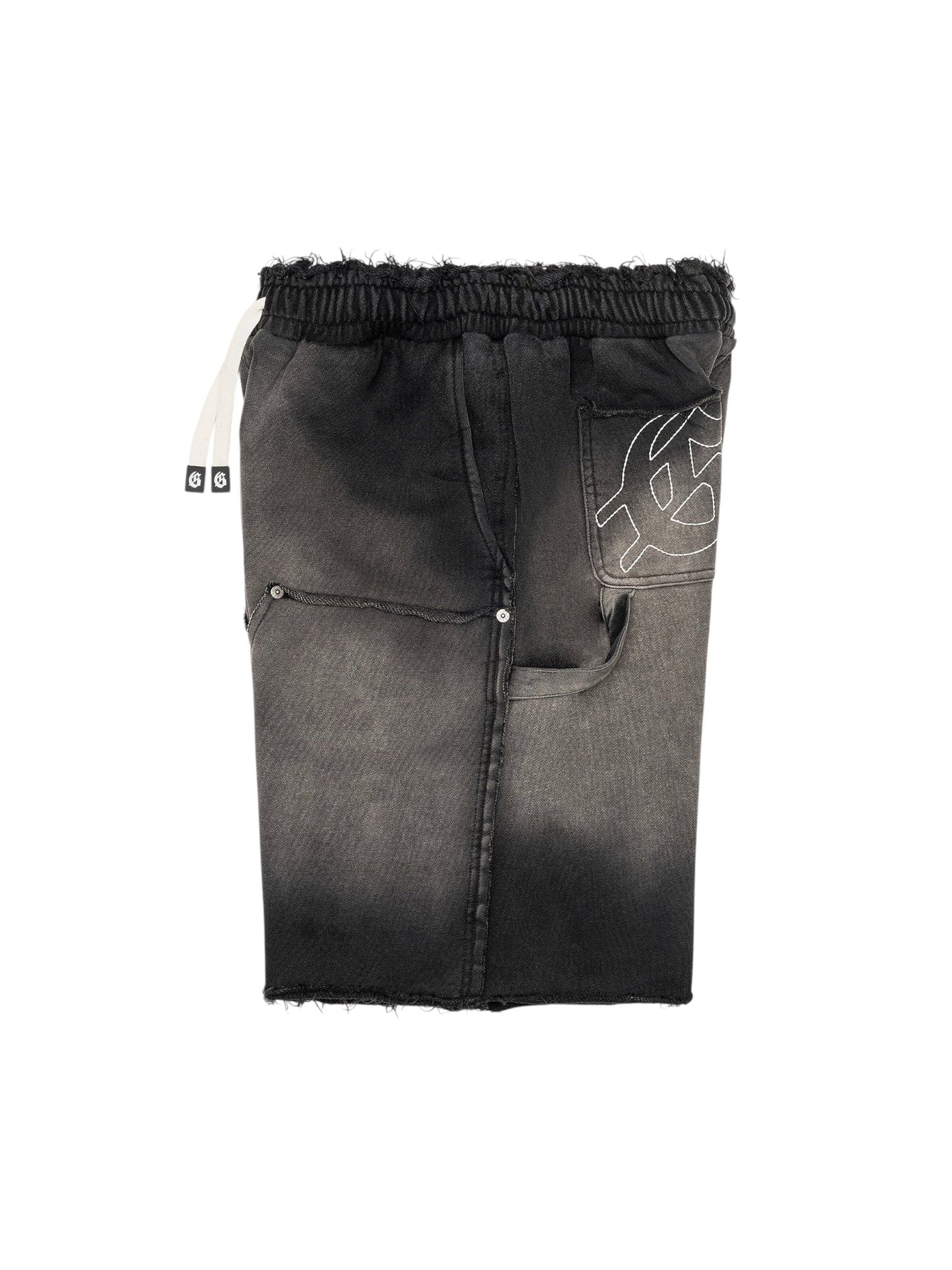 Godspeed Carpenter Distressed Shorts (Black Sun Fade)