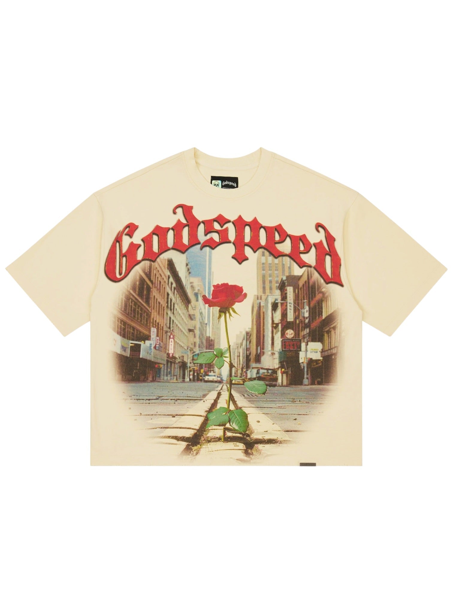 Godspeed Concrete Rose T-Shirt (Bone)