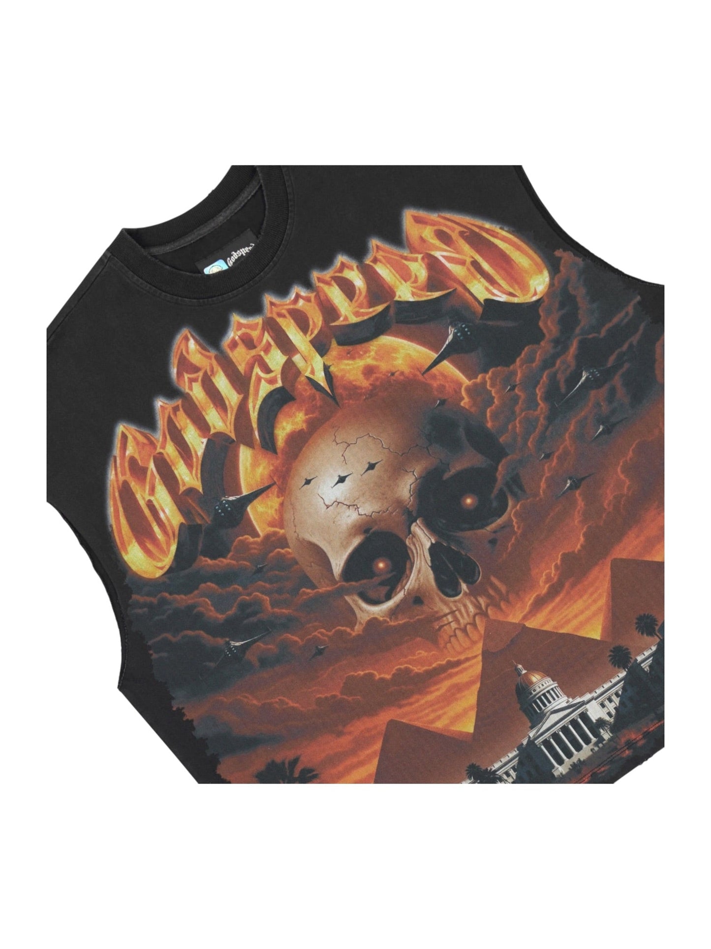 Probus Godspeed Echoes Empire Sleeveless T-shirt (Black Wash) Godspeed Echoes Empire Sleeveless T-shirt (Black Wash) BLACK