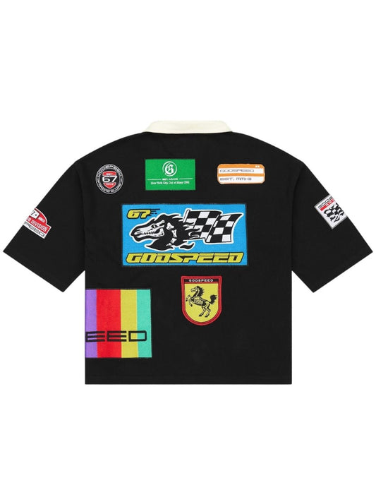 Godspeed Grc Quarter Zip Short Sleeve Polo Black