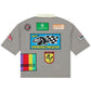 Godspeed Grc Quarter Zip Short Sleeve Polo Grey