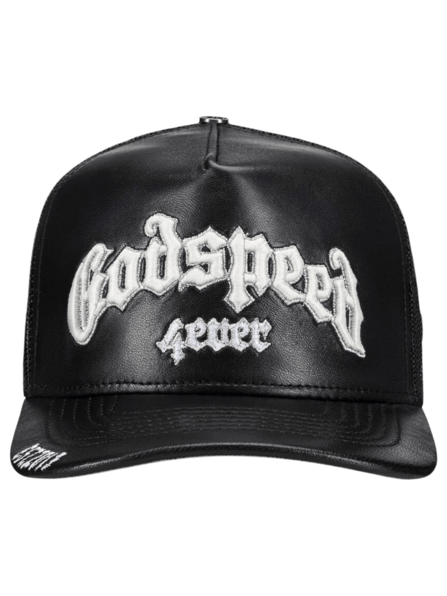 Godspeed Gs Forever Premium Leather Trucker Hat Black