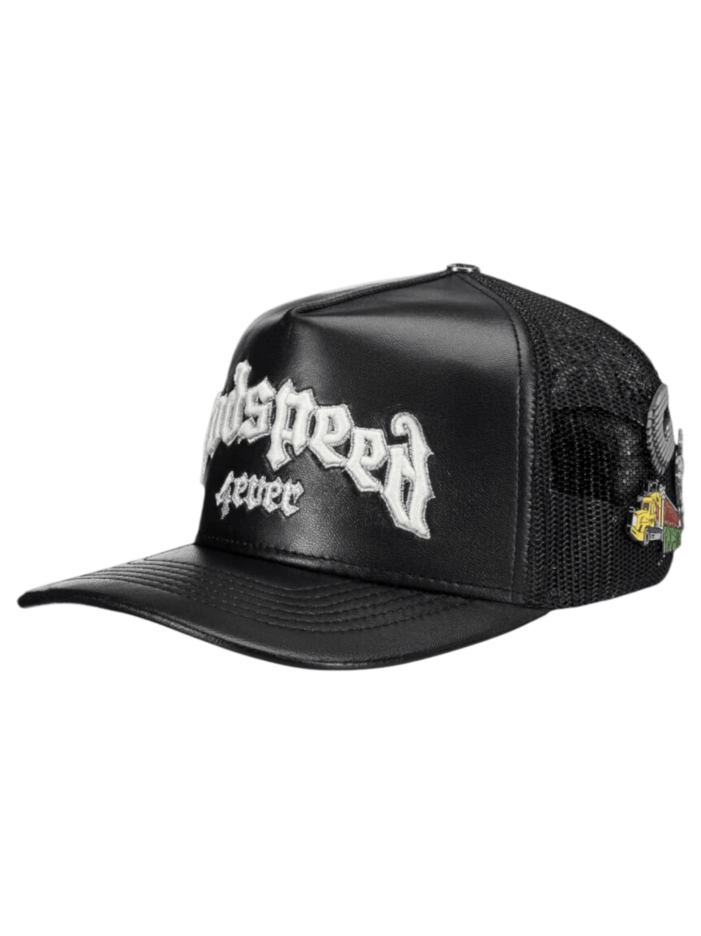 Godspeed Gs Forever Premium Leather Trucker Hat Black