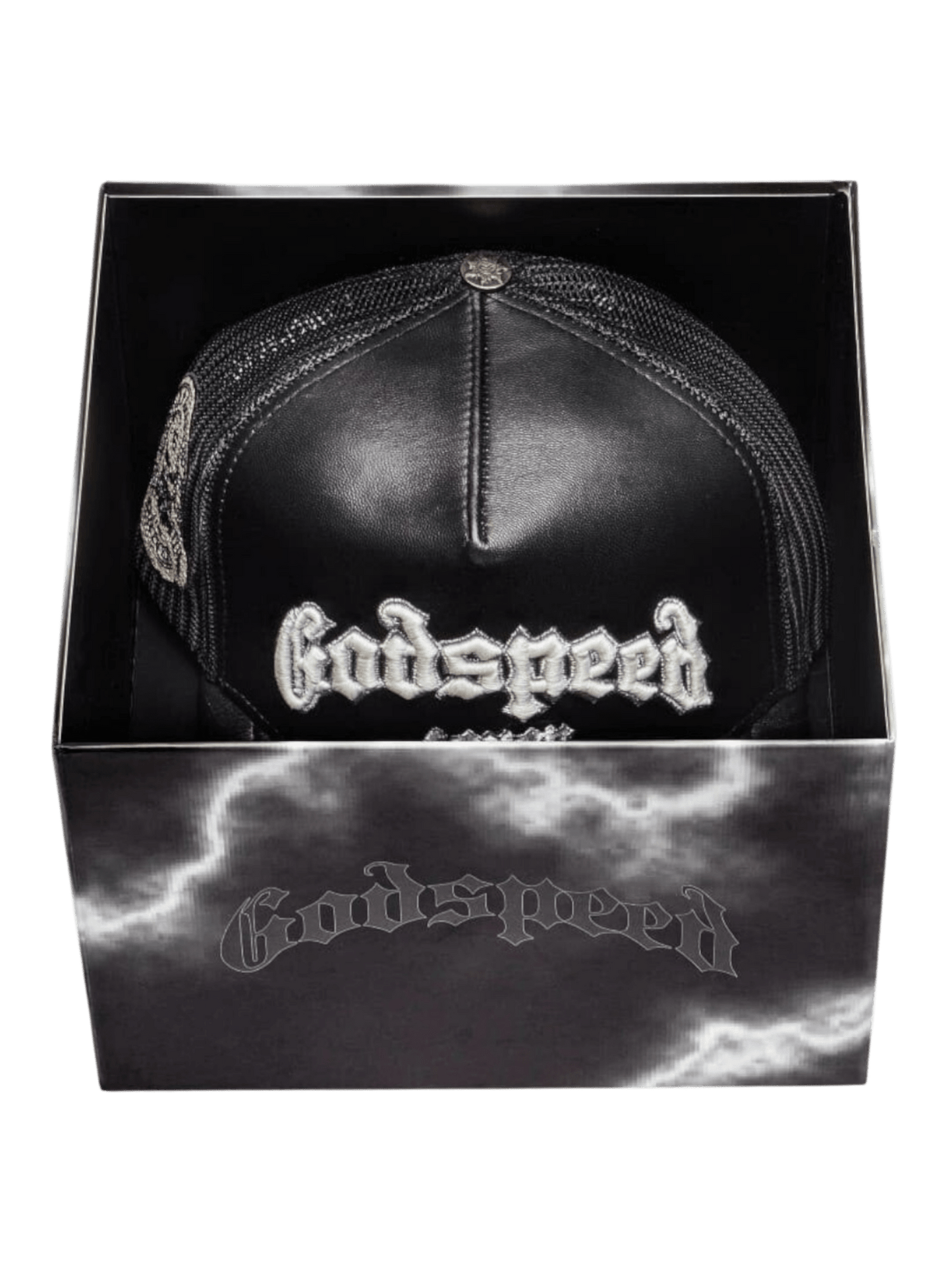 Godspeed Gs Forever Premium Leather Trucker Hat Black