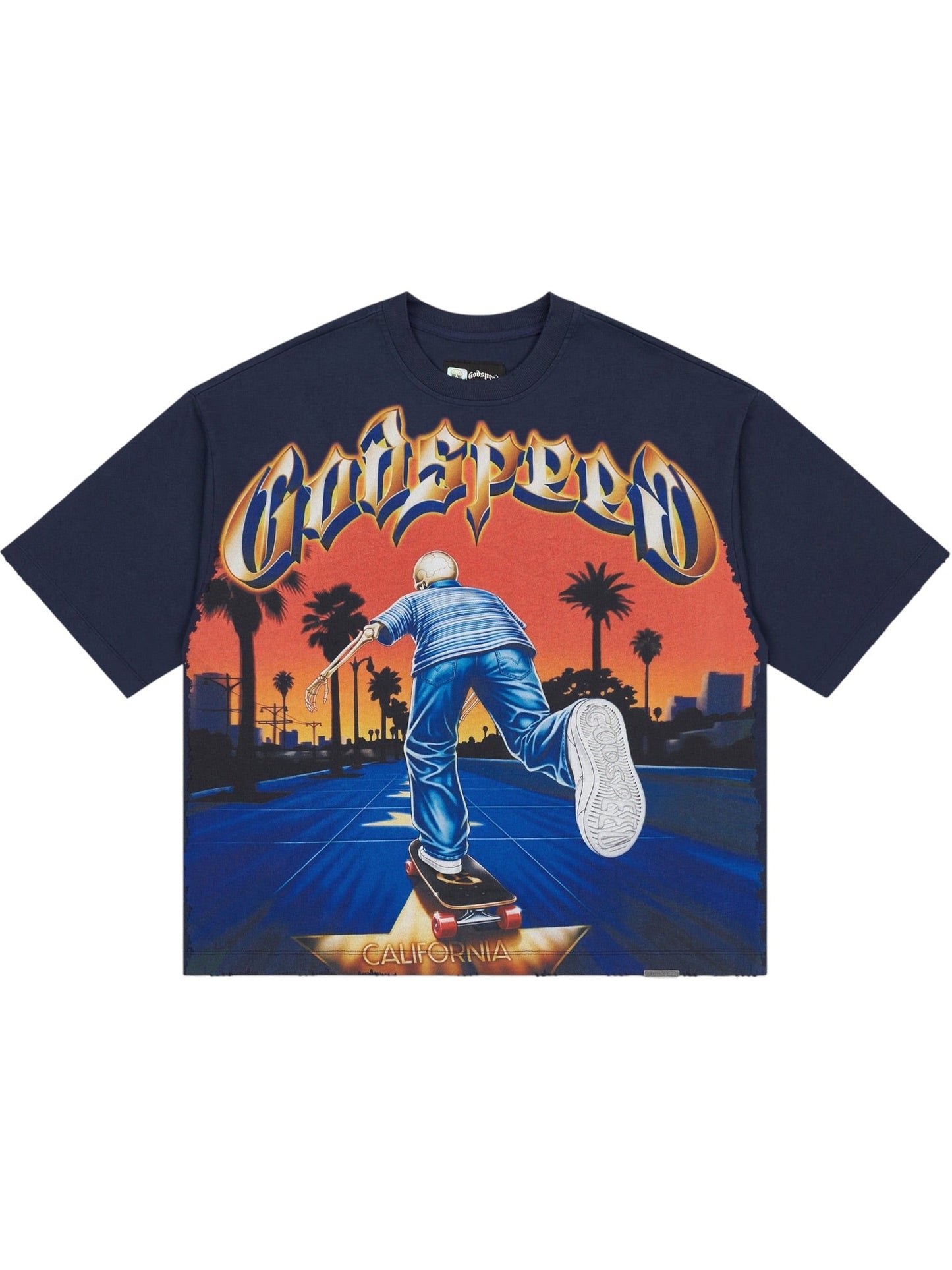 Probus Godspeed Kick Push T-shirt (Navy) Godspeed Kick Push T-shirt (Navy) NAVY