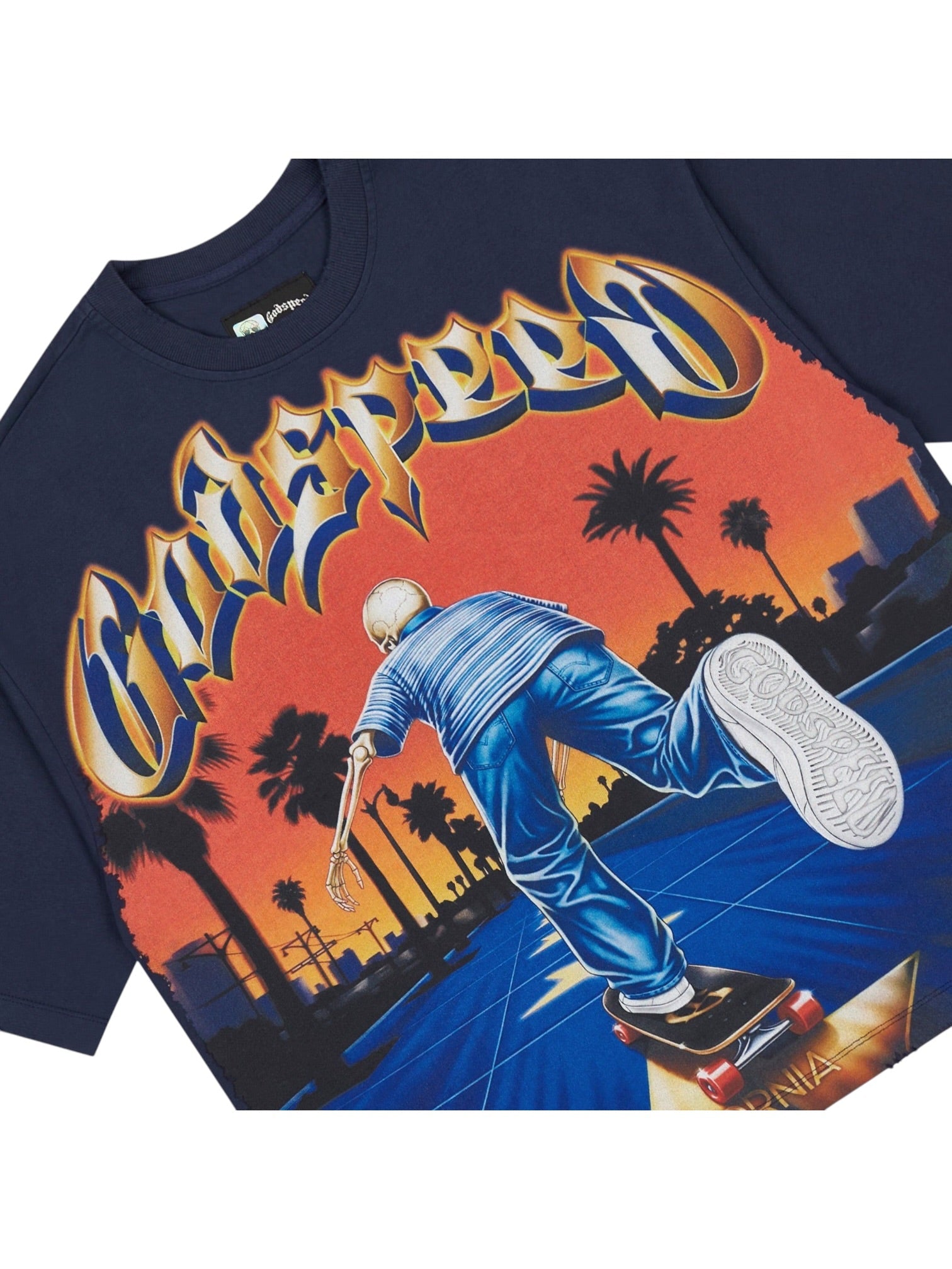 Probus Godspeed Kick Push T-shirt (Navy) Godspeed Kick Push T-shirt (Navy) NAVY