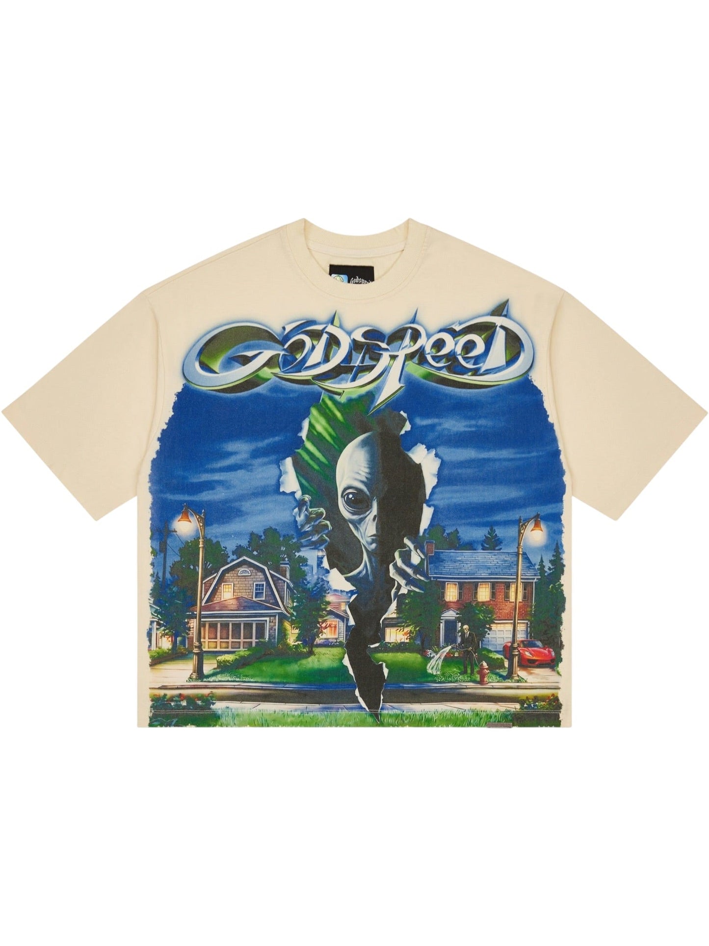 Probus Godspeed Neighborhood Watch Tshirt (Bone) Godspeed Neighborhood Watch Tshirt (Bone) BEIGE