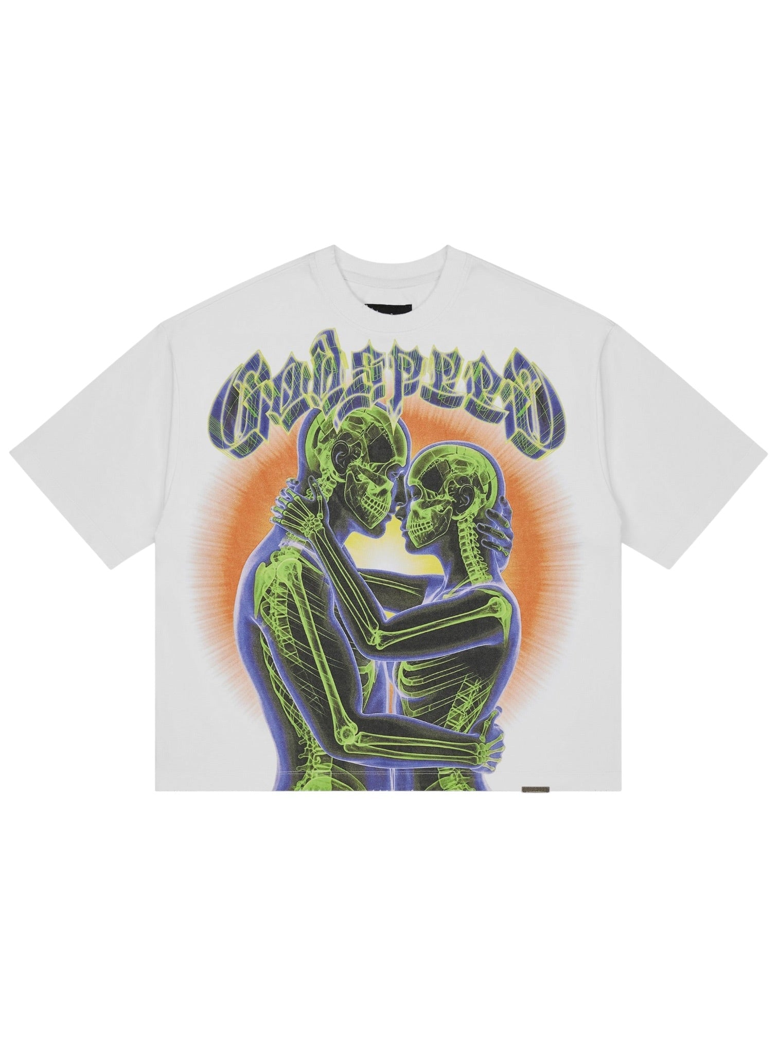 Godspeed Og Logo 3QTR Tee White