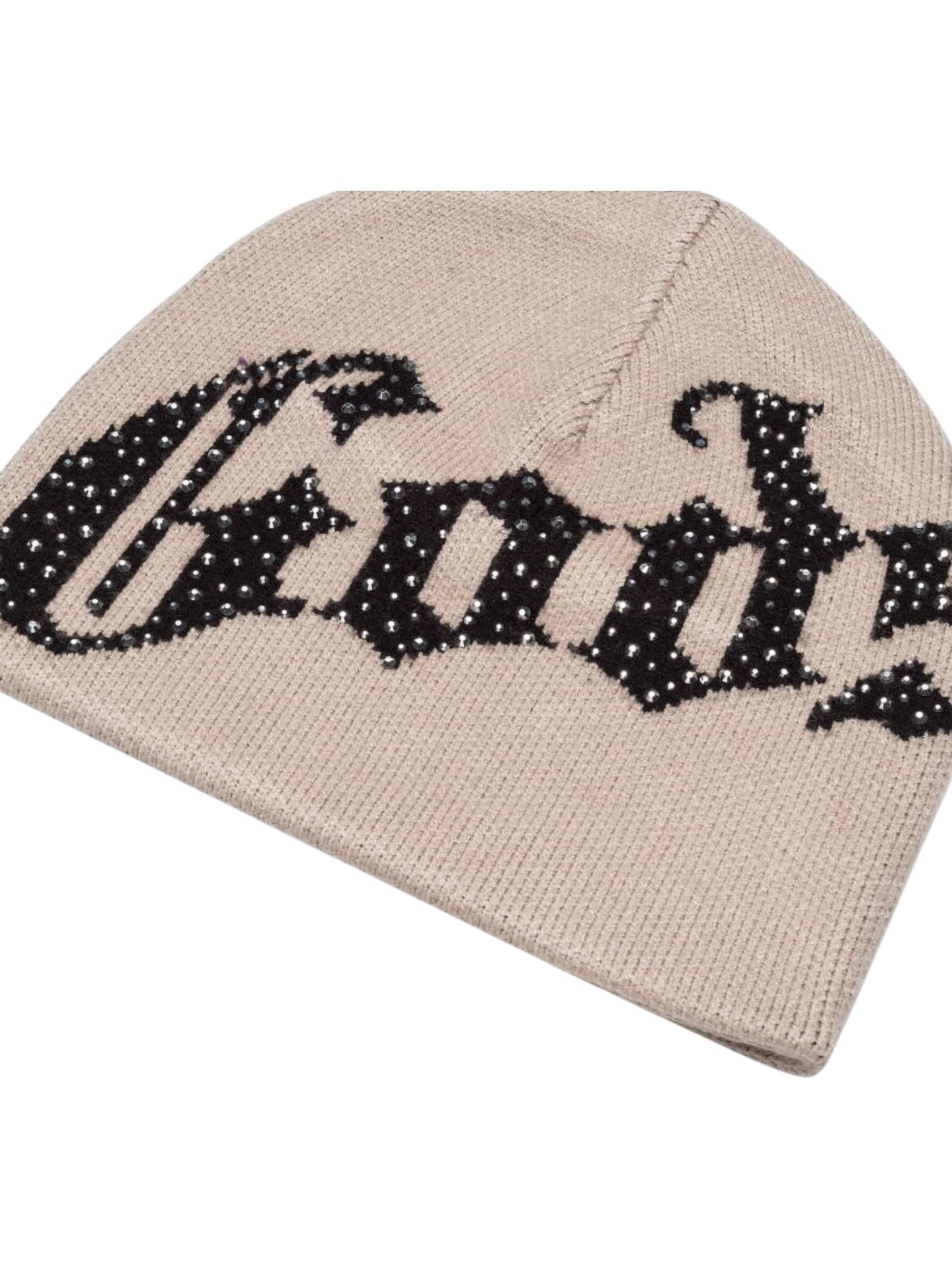 Godspeed OG Logo Studded Beanie Tan/Black