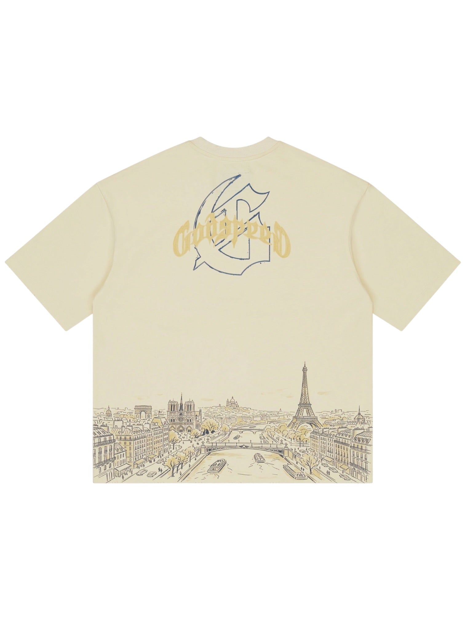 Probus Godspeed Paris Skyline T-Shirt Beige Godspeed Paris Skyline T-Shirt Beige BEIGE