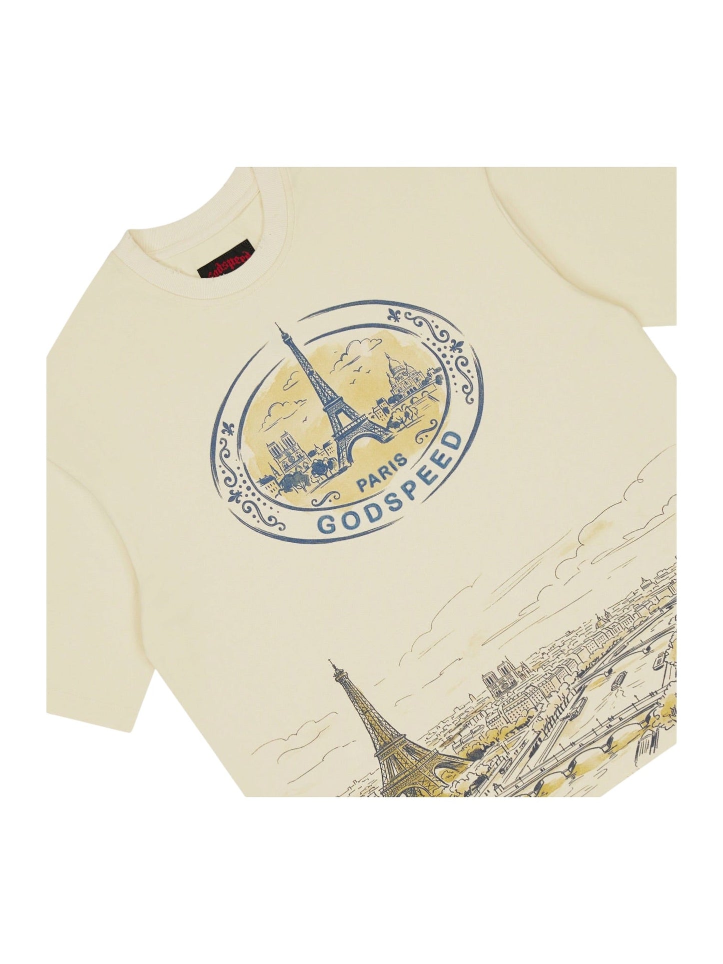 Probus Godspeed Paris Skyline T-Shirt Beige Godspeed Paris Skyline T-Shirt Beige BEIGE