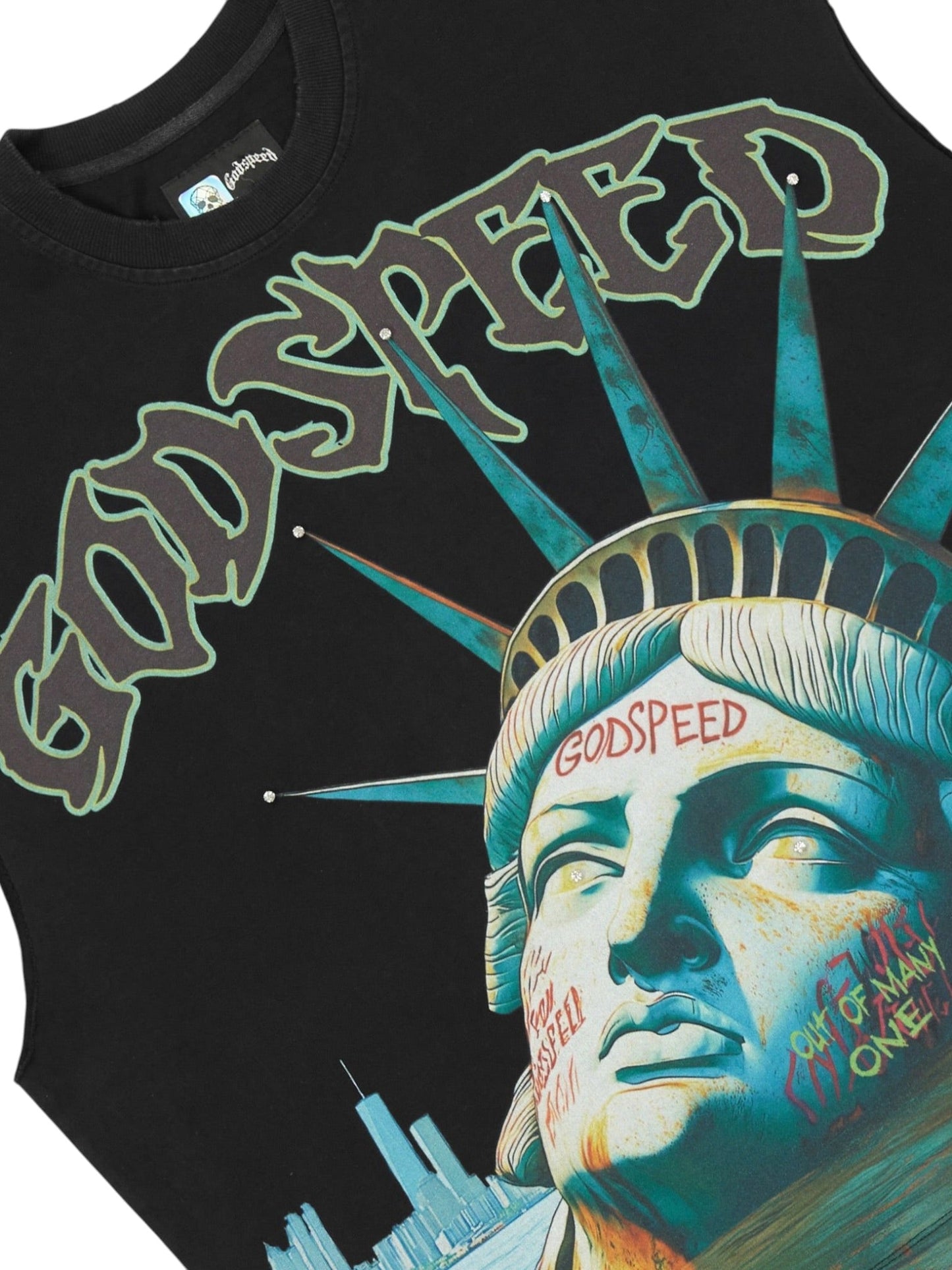 Godspeed Sunken Liberty Sleeveless Tshirt (Black)