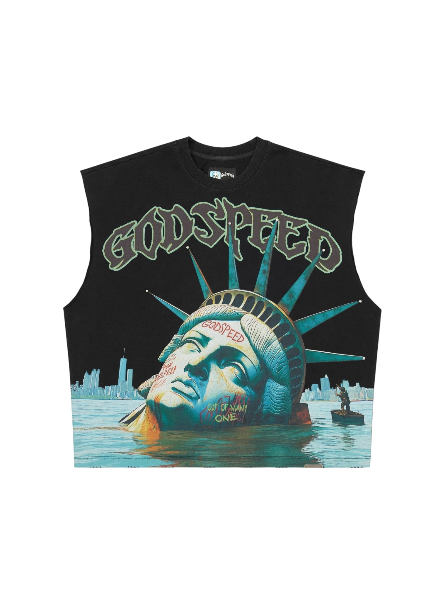 Godspeed Sunken Liberty Sleeveless Tshirt (Black)