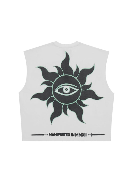 Godspeed Sunken Liberty Sleeveless Tshirt (White)
