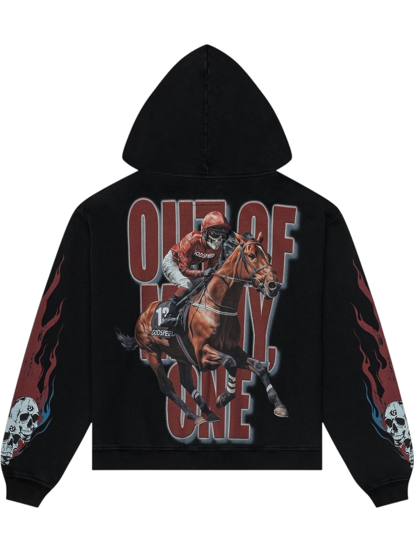 Godspeed Thoroughbred Hoodie (Black wash)