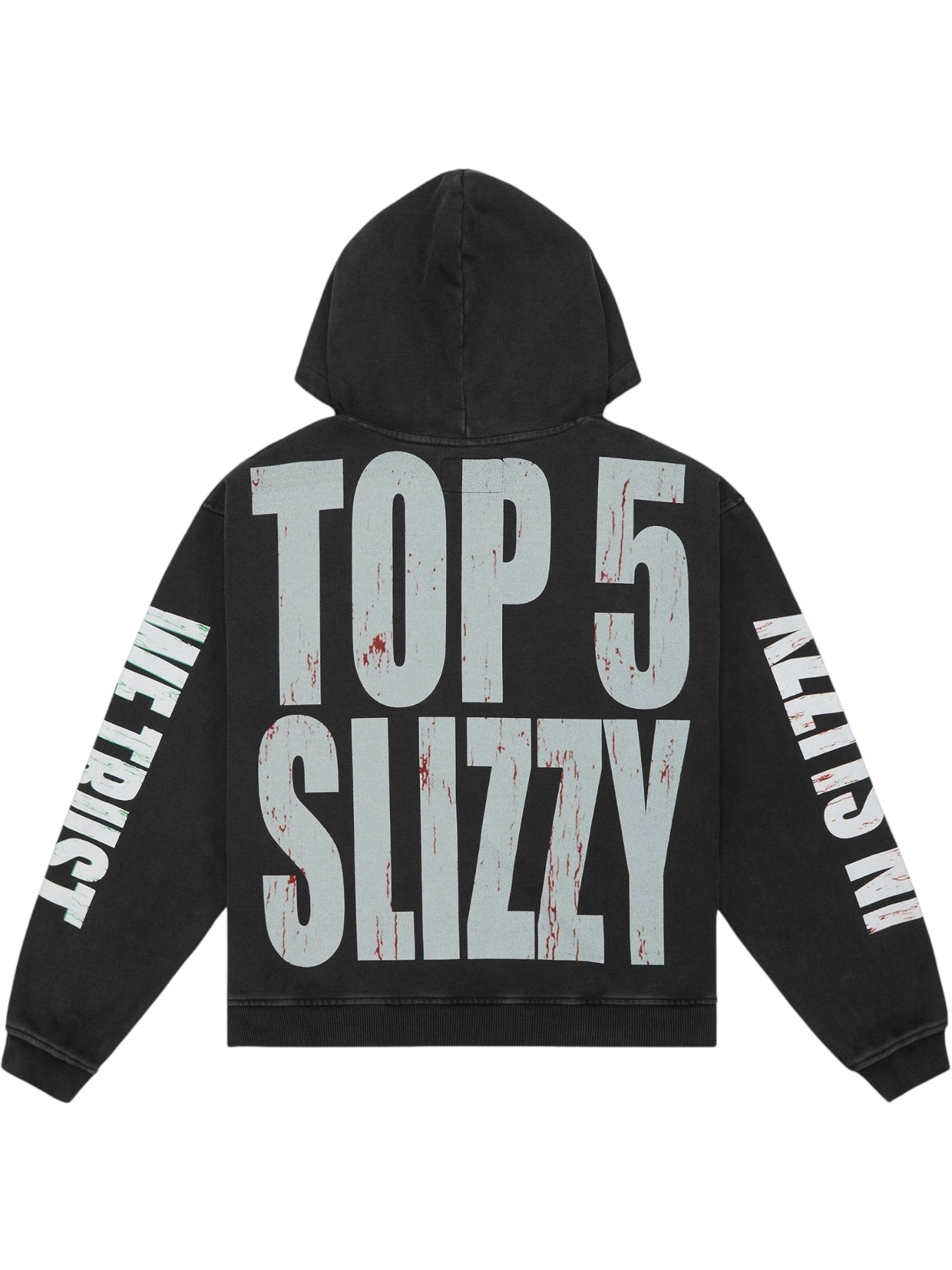 Godspeed Top 5 Slizzy VVS Hoodie (Black Wash)