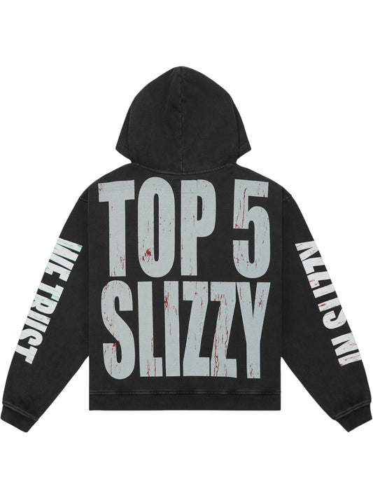 Godspeed Top 5 Slizzy VVS Hoodie (Black Wash)