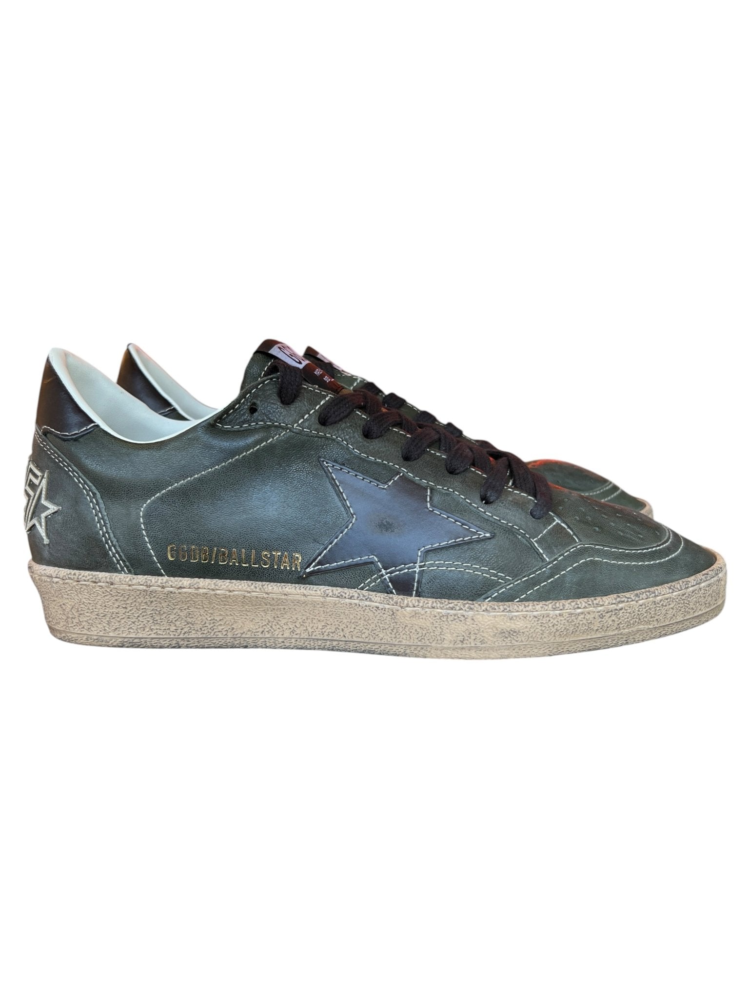 Golden Goose GMF00117 Ball Star Nappa Dark Green/Black