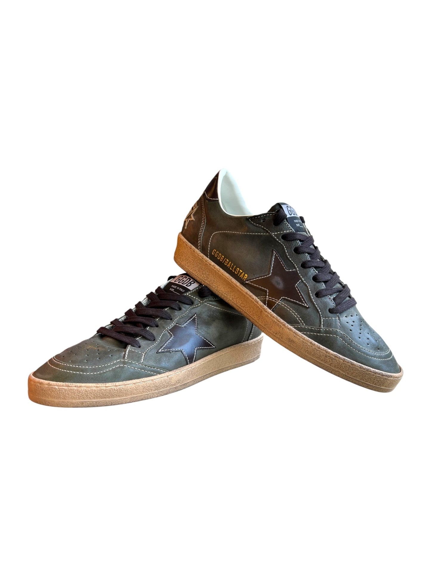 Golden Goose GMF00117 Ball Star Nappa Dark Green/Black
