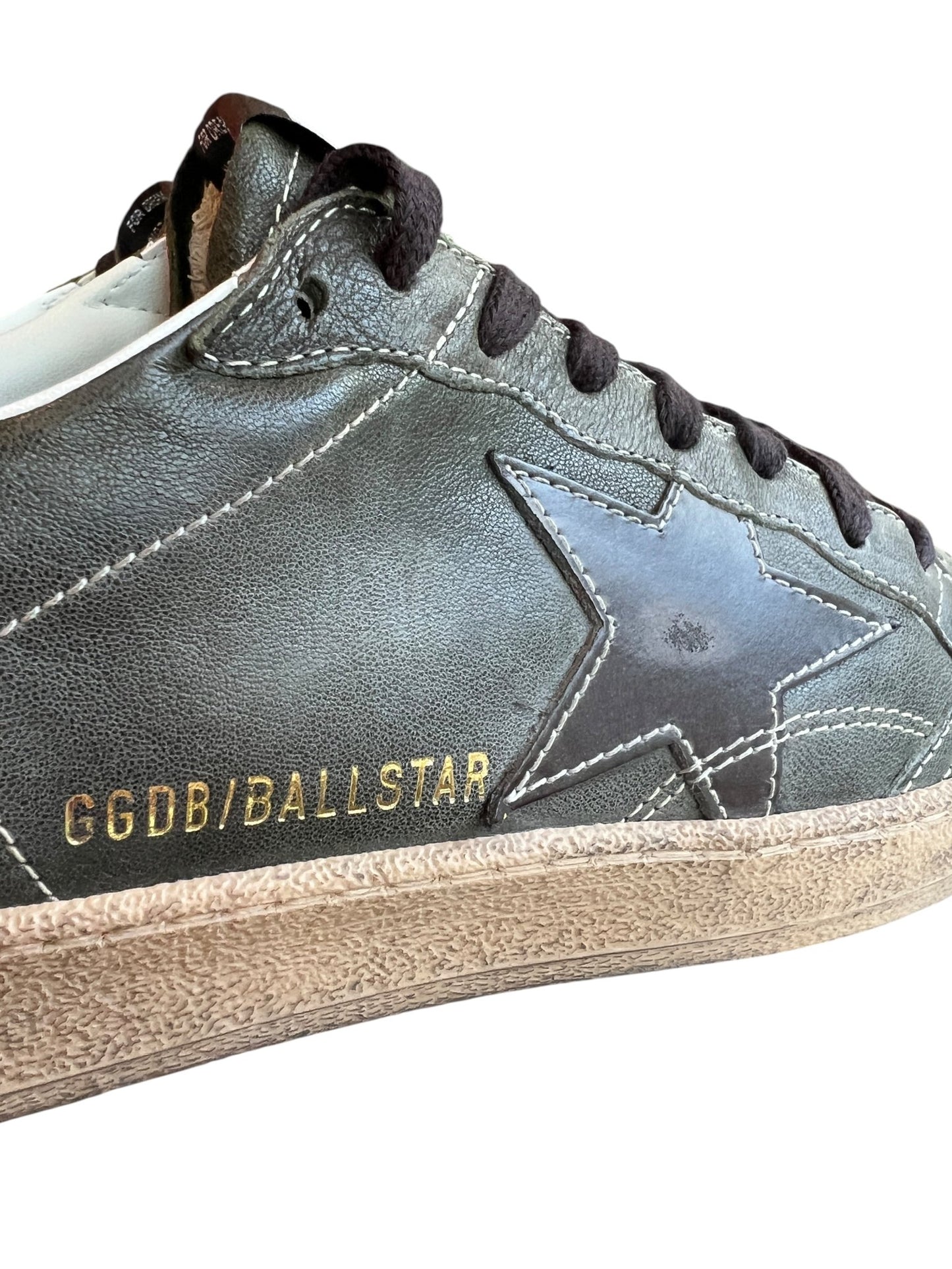 Golden Goose GMF00117 Ball Star Nappa Dark Green/Black