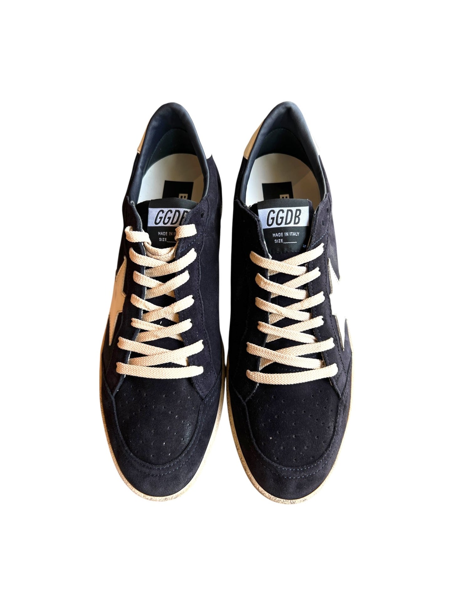 Golden Goose GMF00117 Ball Star Suede Dark Blue/White