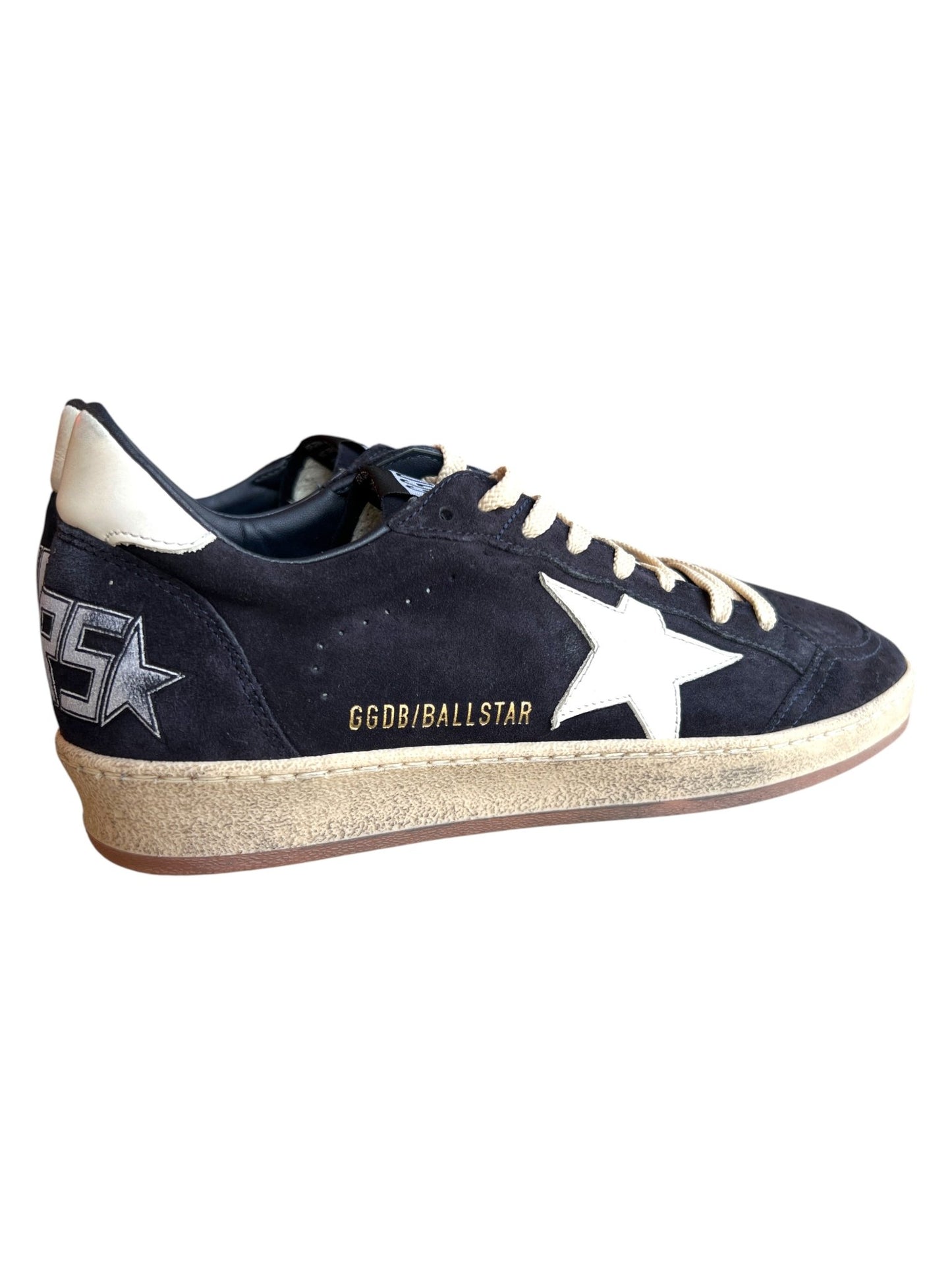 Golden Goose GMF00117 Ball Star Suede Dark Blue/White