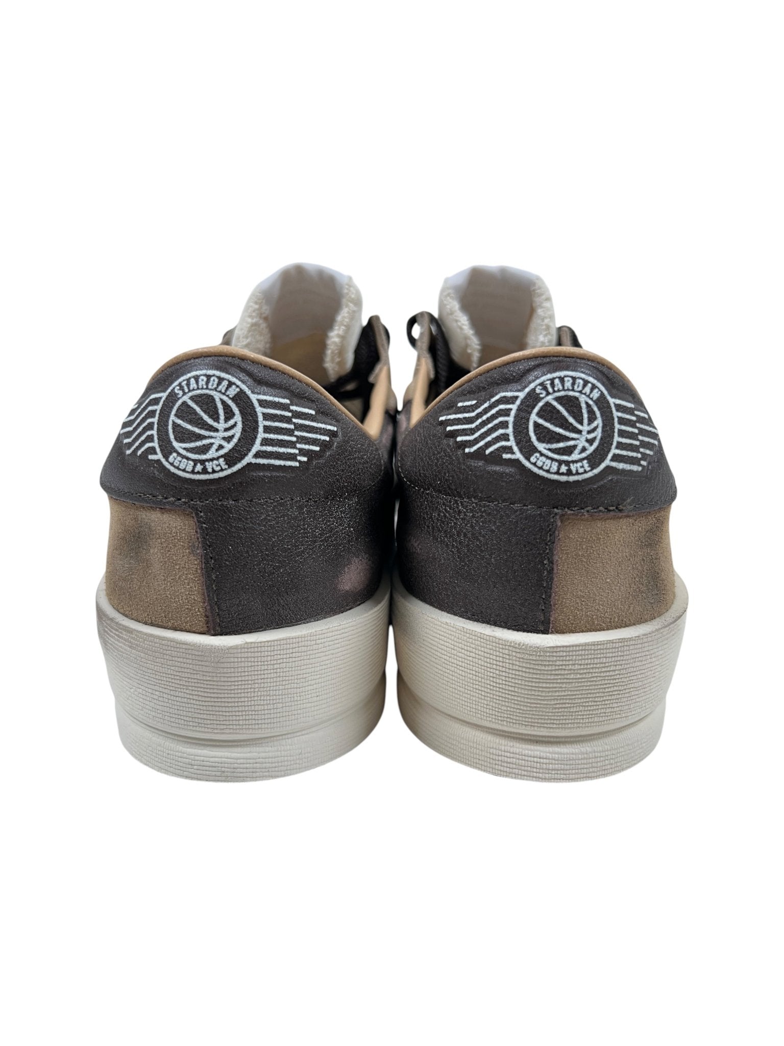 Probus Golden Goose GMF00128 Stardan Suede Beige/Brown Golden Goose GMF00128 Stardan Suede Beige/Brown BROWN