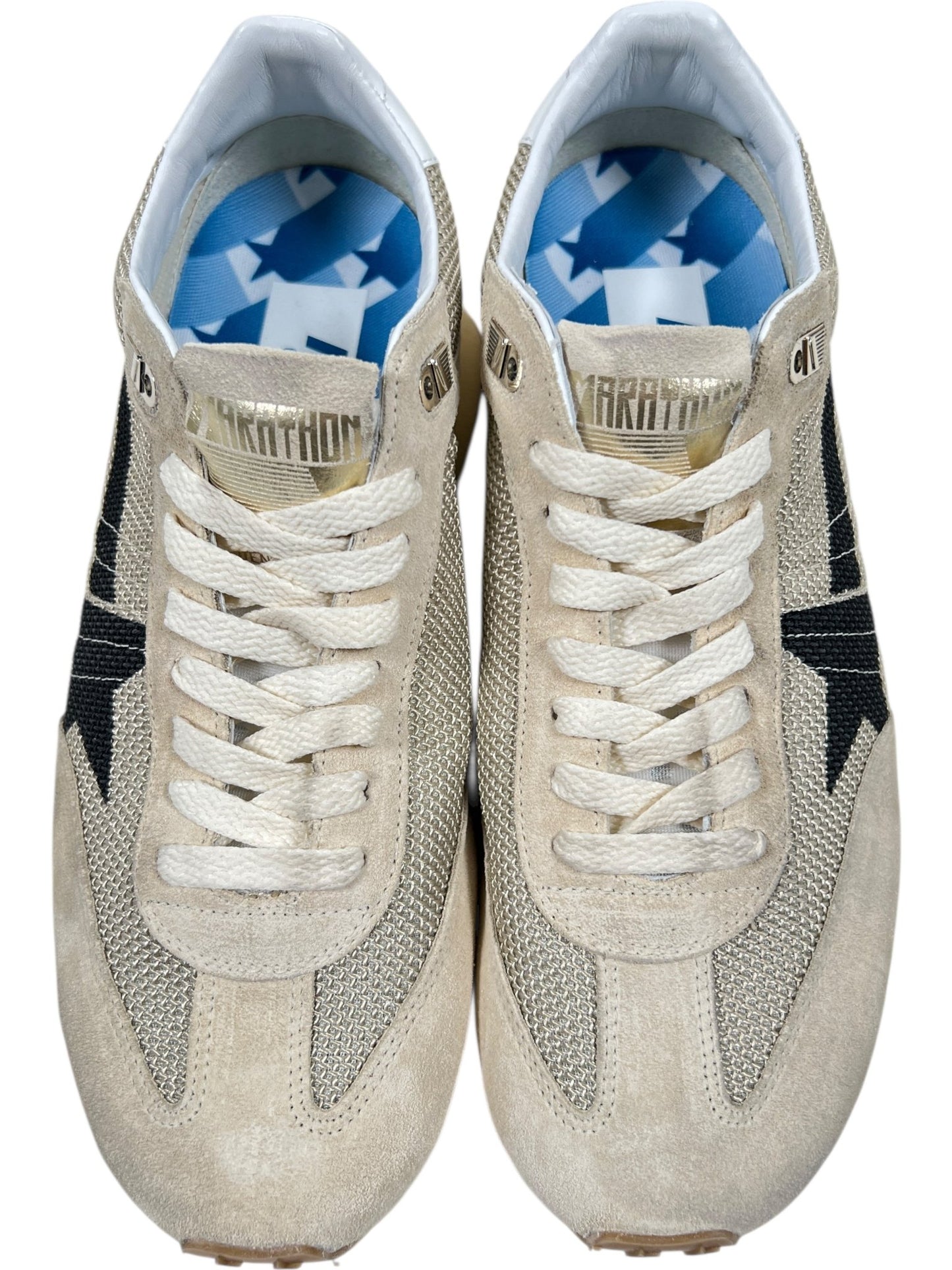 Golden Goose GMF00683 Running Marathon Beige/Black