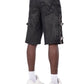 Guapi All Black Cross Buckle Shorts