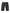 Guapi All Black Cross Buckle Shorts